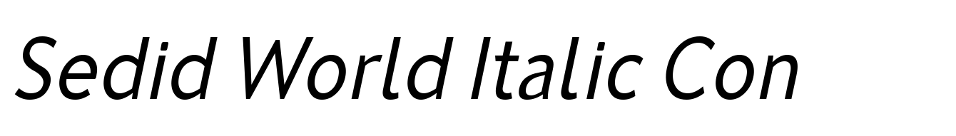 Sedid World Italic Con